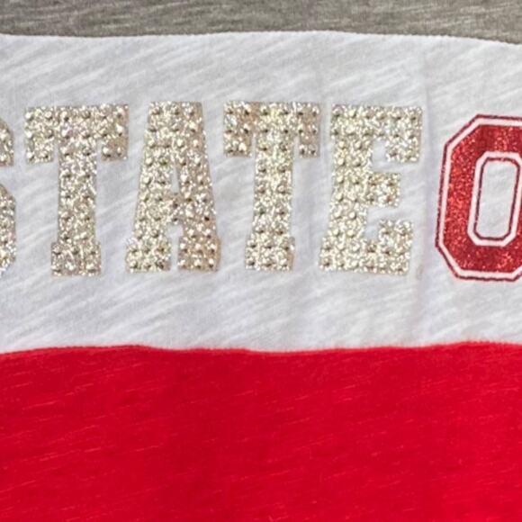 Victoria’s Secret Pink Ohio State Bling Long Sleeve Tee XS - Picture 2 of 5